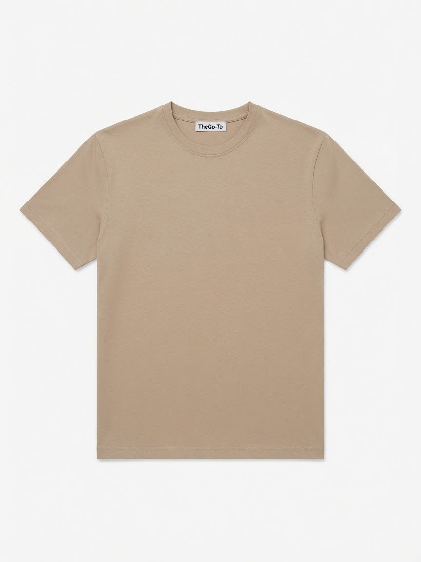 Basic Essential Tee - Beige