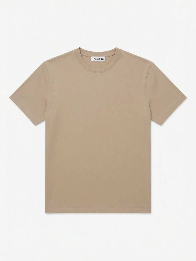 Basic Essential Tee - Beige