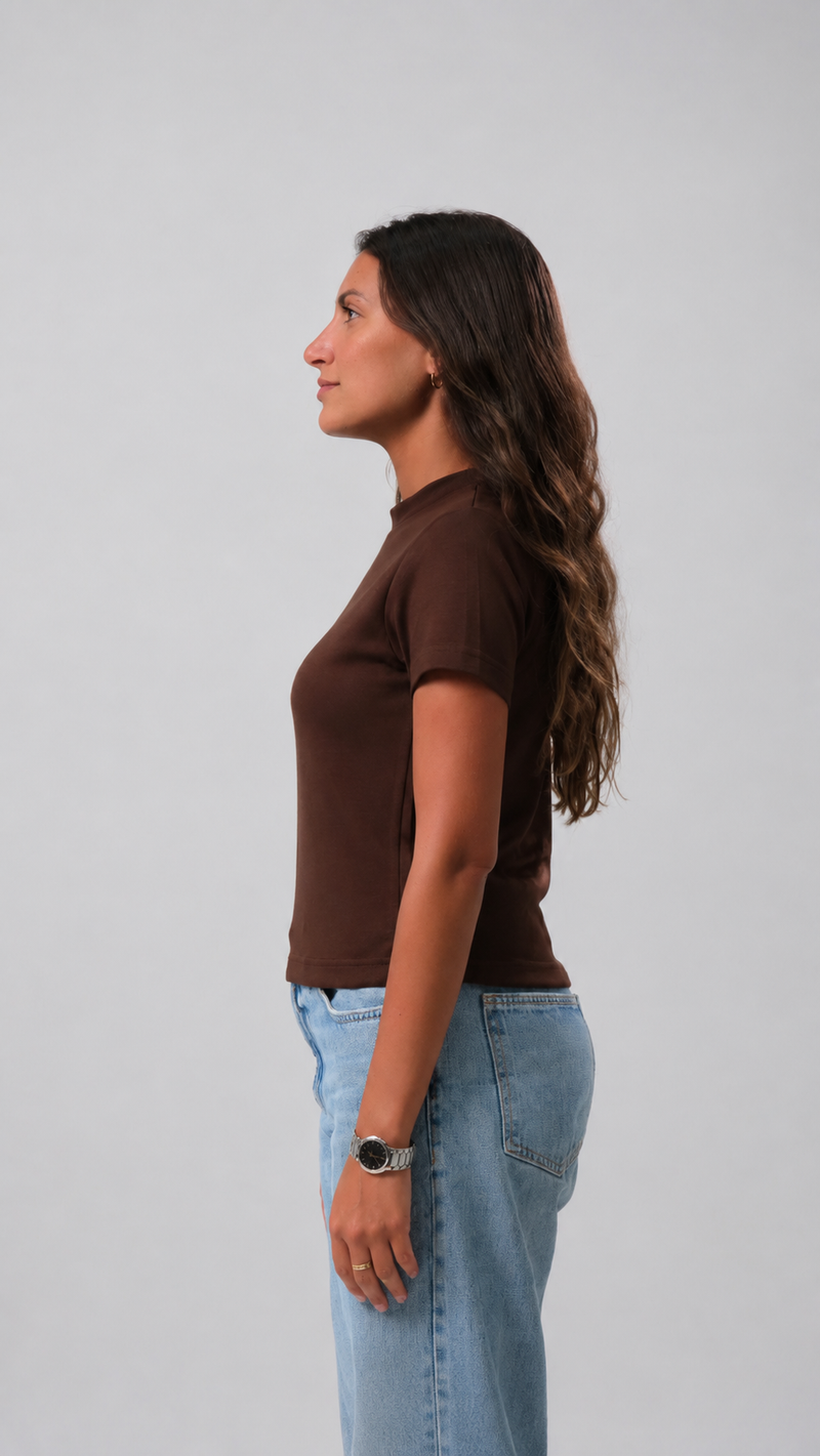 Everyday Essential Tee - Brown