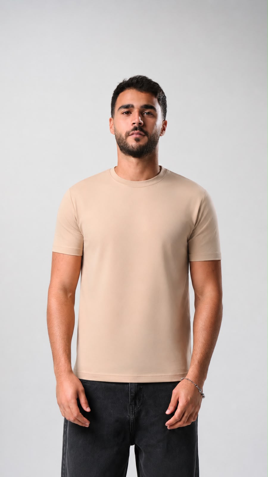Basic Essential Tee - Beige