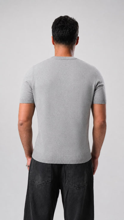 Knit T-shirt - Grey